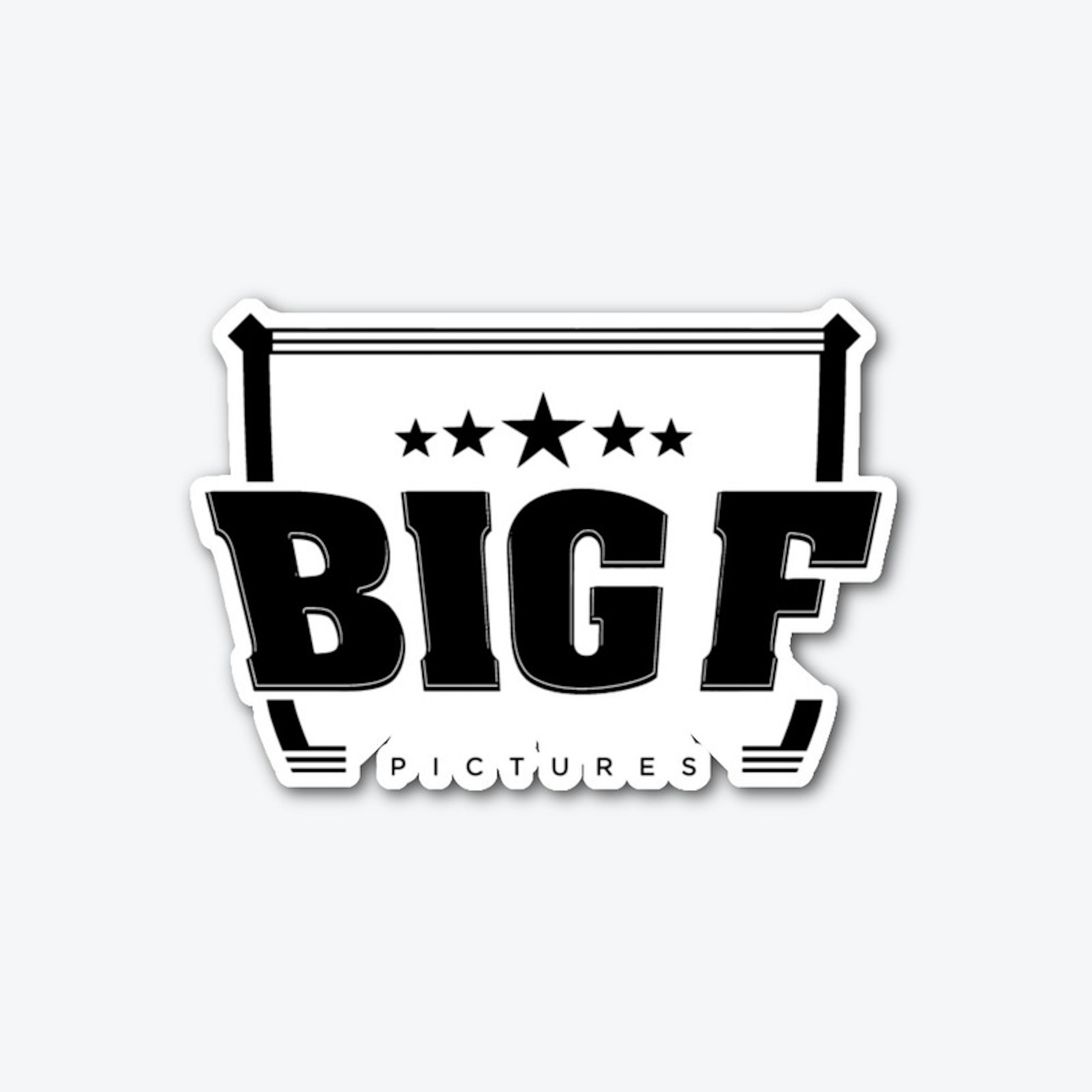 Die Cut Big F Logo Sticker Black